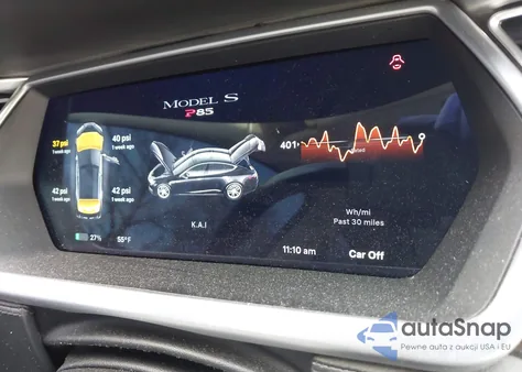 2013 Tesla Model S Performance из США, поврежденный, VIN 5YJSA1DP6DFP26164